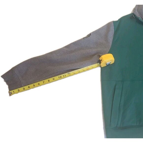 Tommy Hilfiger NFL New York Jets Green Grey Full Zip Jacket 2XL Hoodie Pockets - Picture 8 of 12